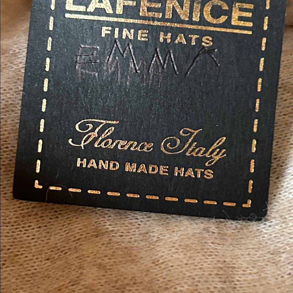 NWT LAFENICE Fine Hats Hand Made in Florence, Italy - Picture 8 of 8